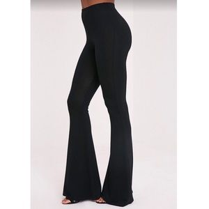 Black Bell Bottom / Flare Leggings